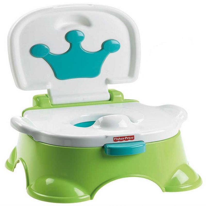 1 Fisher Price Royal Stepstool Potty Chair Green in